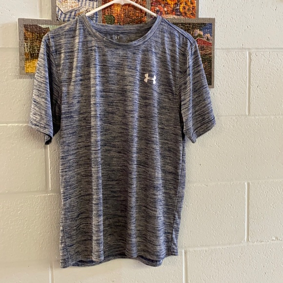 Men’s blue and white workout size large shirt - Picture 1 of 2